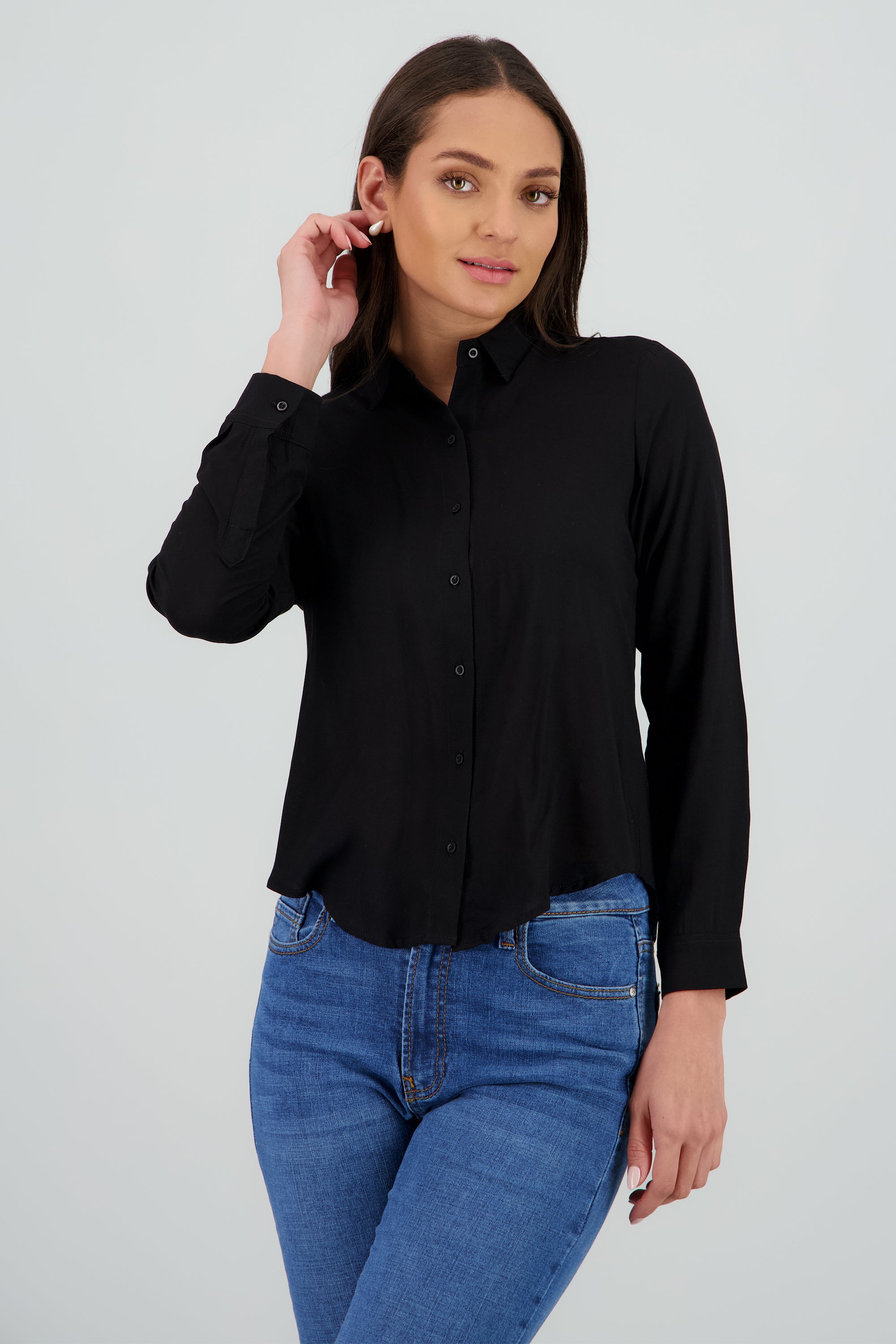 Camisa Manga Larga Lisa