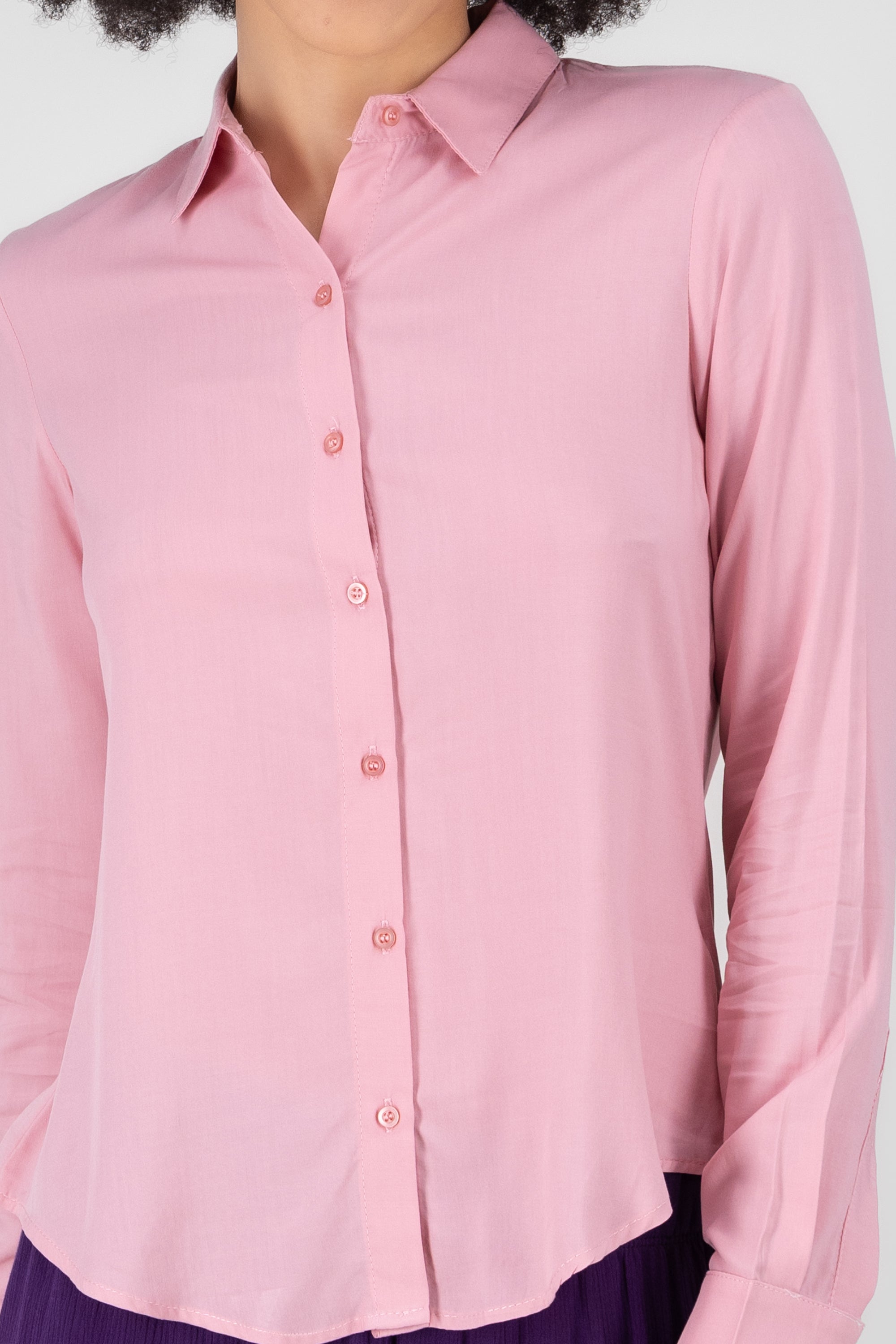 Camisa Manga Larga Lisa PALO DE ROSA