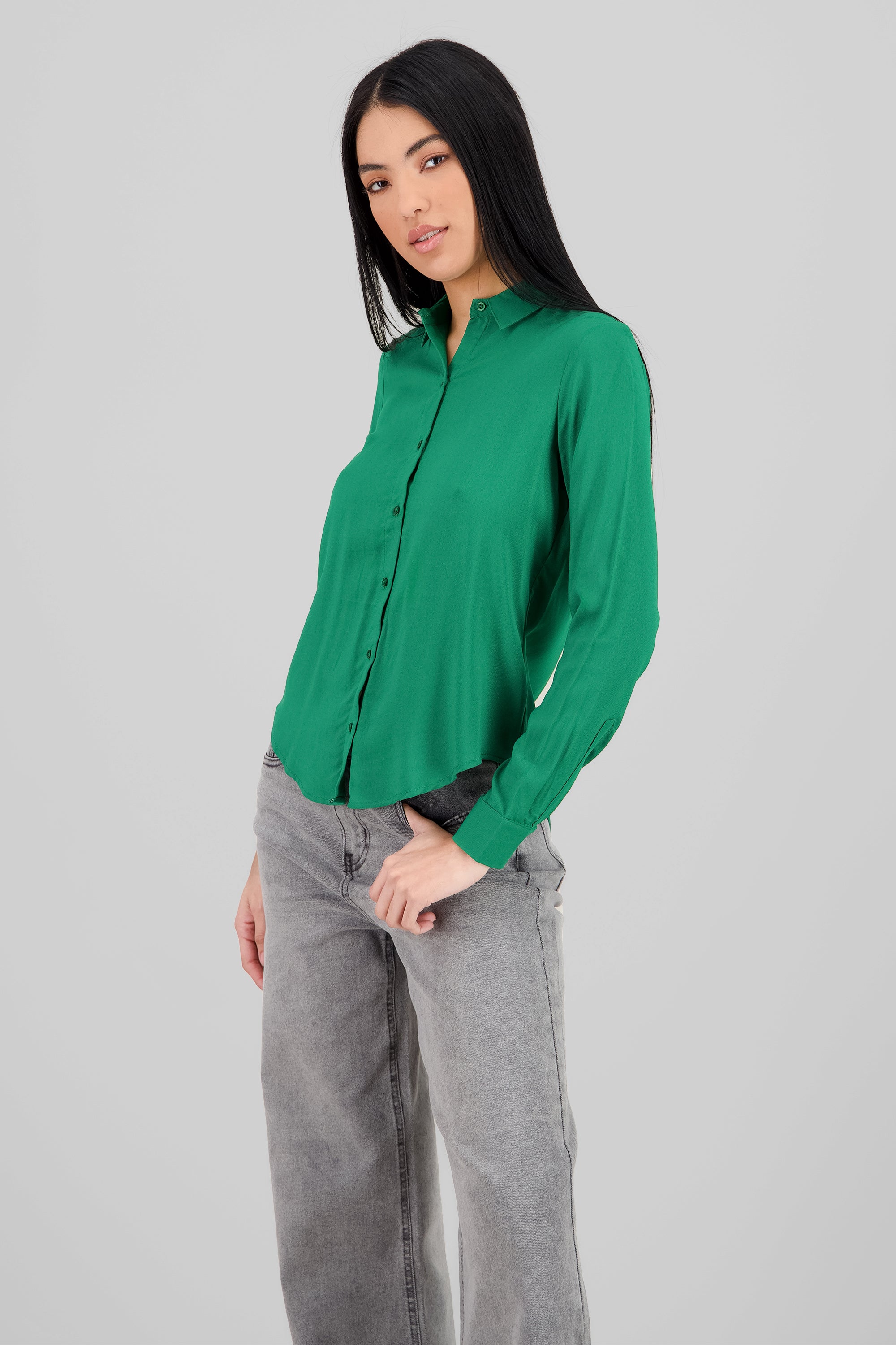 Camisa Manga Larga Lisa JADE