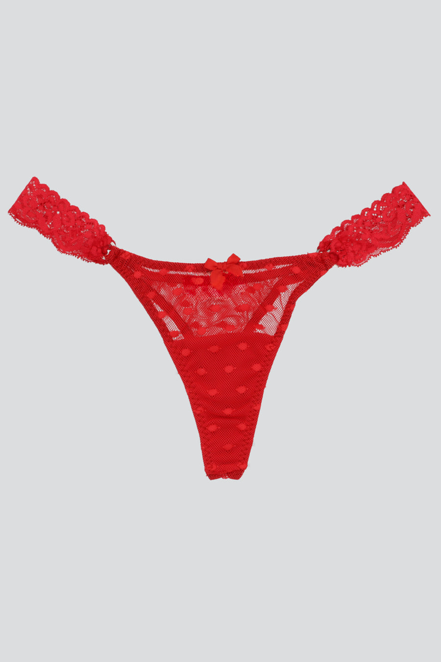 Tanga mesh aros encaje lateral