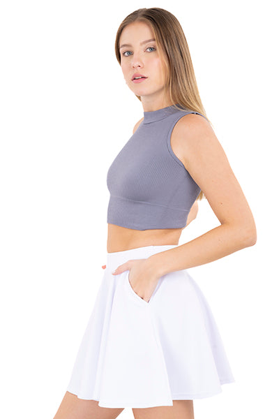 Top Acanalado GRIS JASPE