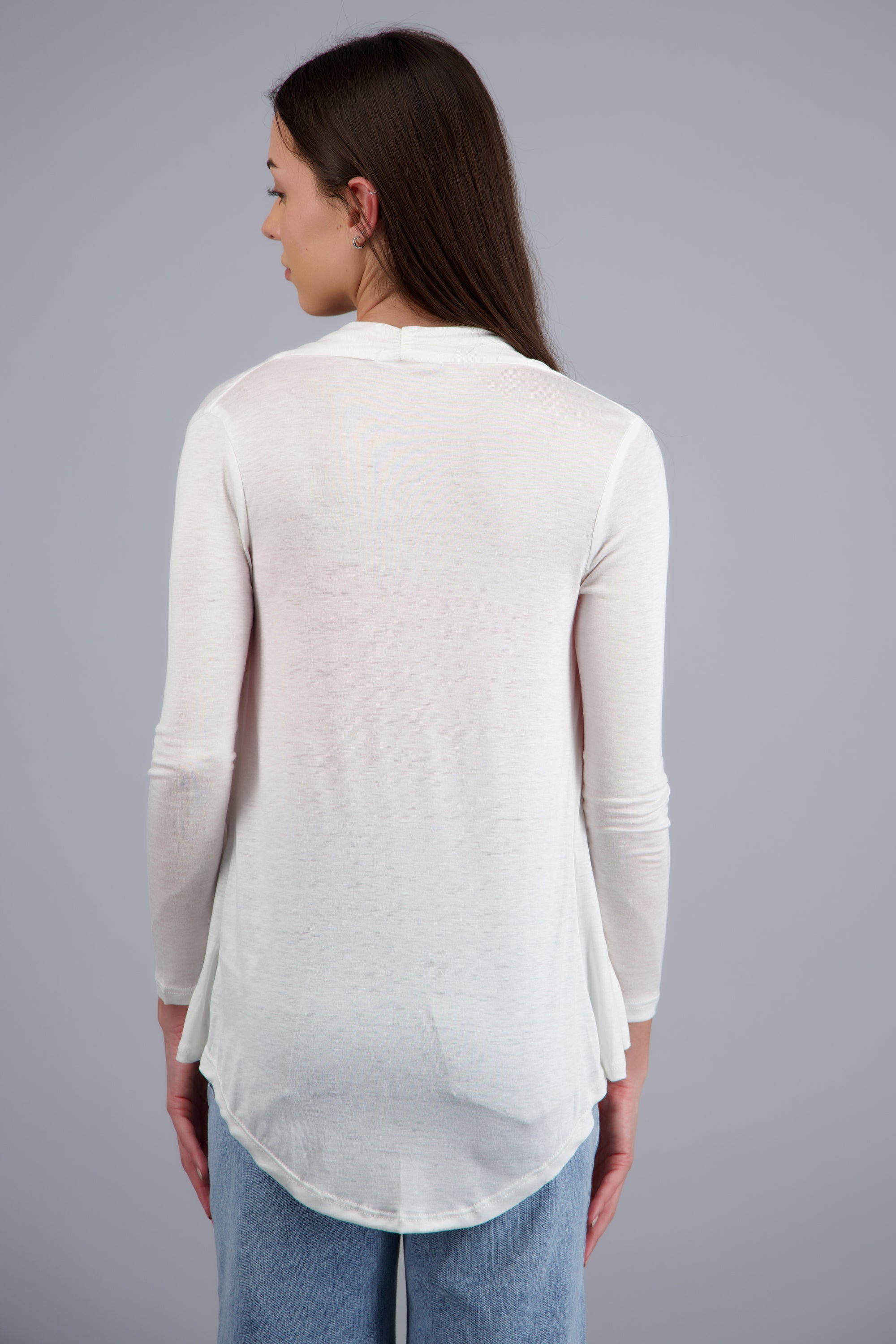 CARDIGAN SOLIDO M/L BLANCO