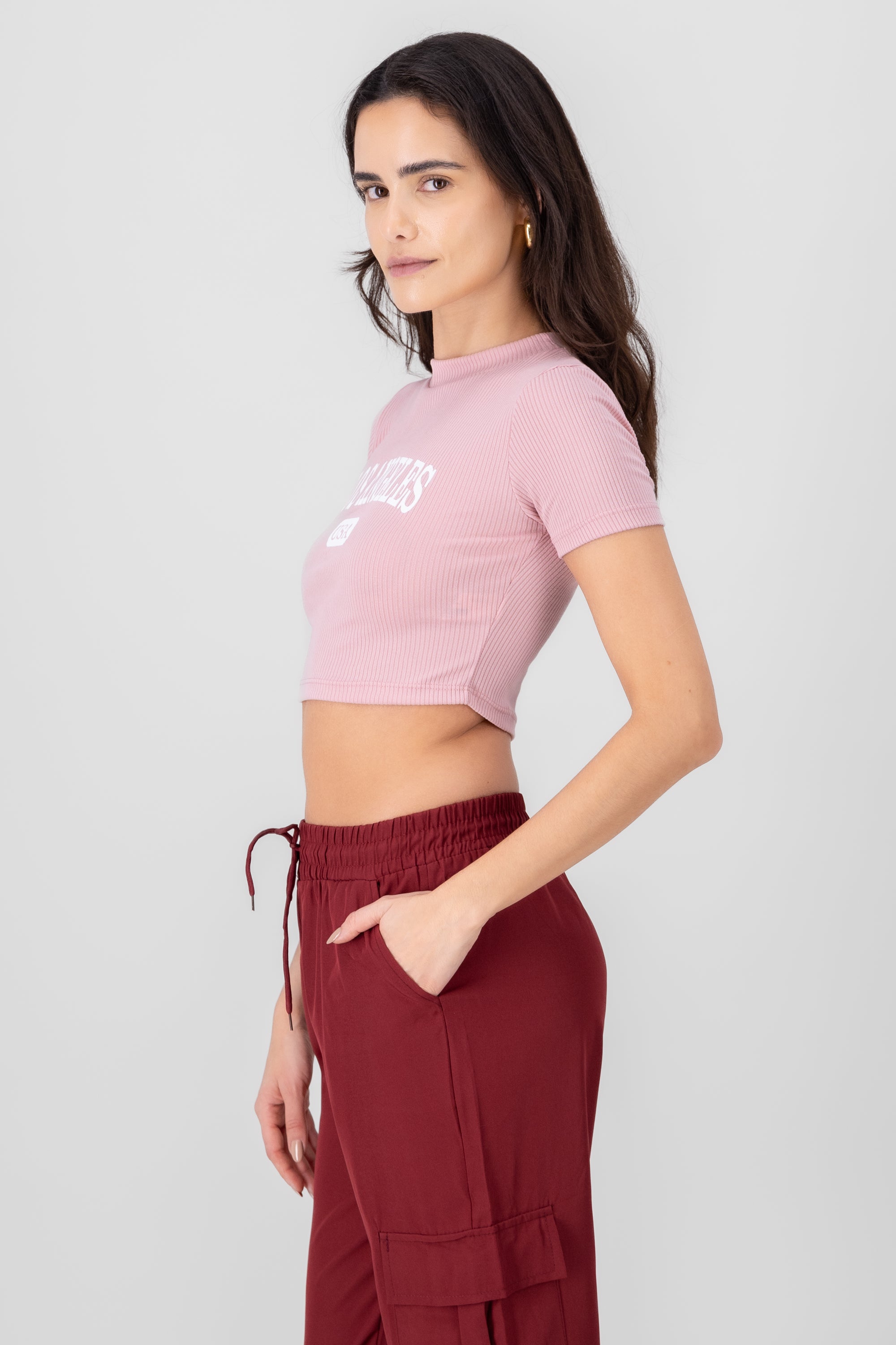 Top Cuello Alto Los Angeles BLUSH