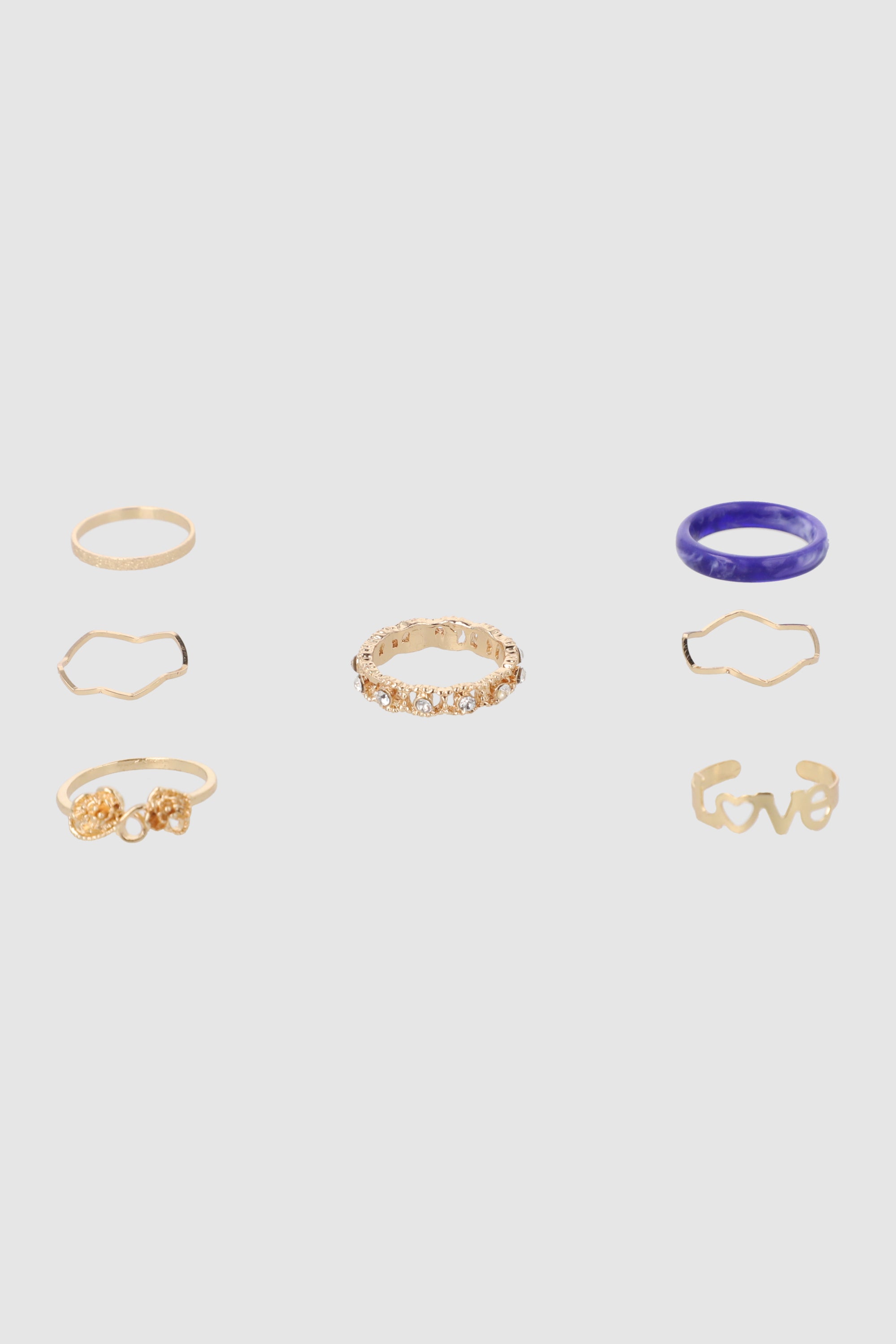 5P Anillo Acril Col ORO