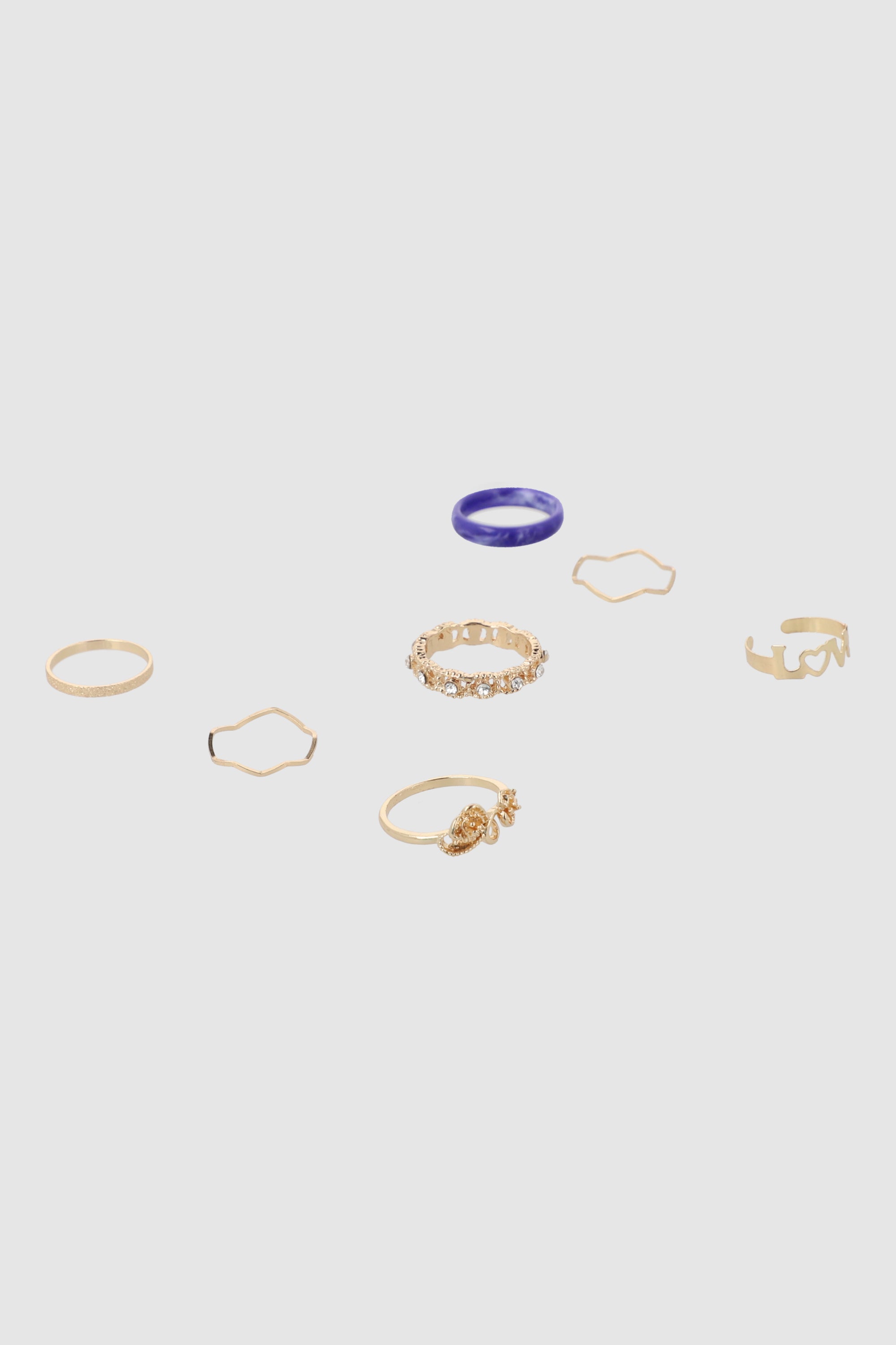 5P Anillo Acril Col ORO