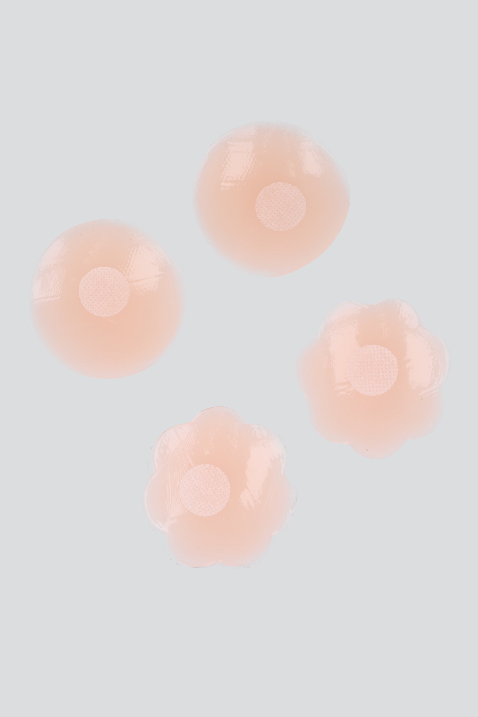 Set 2 pares cubrepezón silicón NUDE