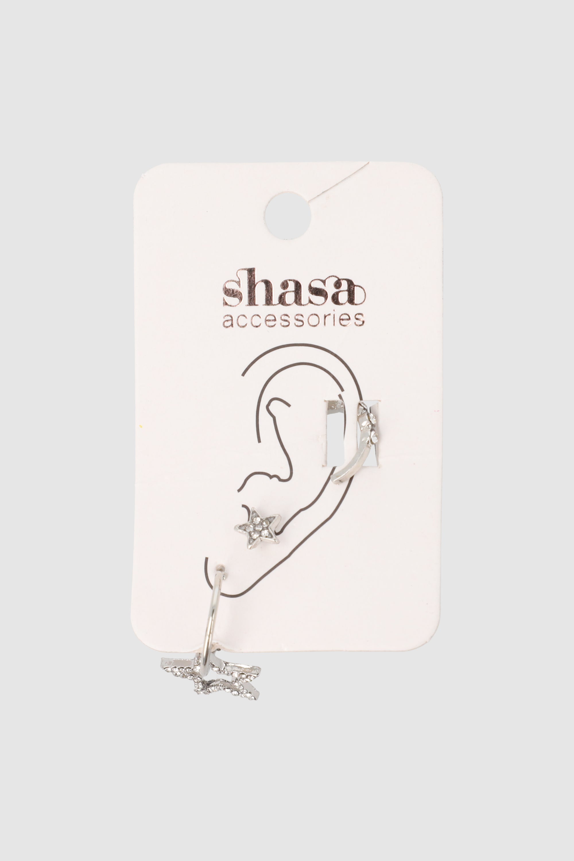 3Pr Earcuffs Estrella PLATA