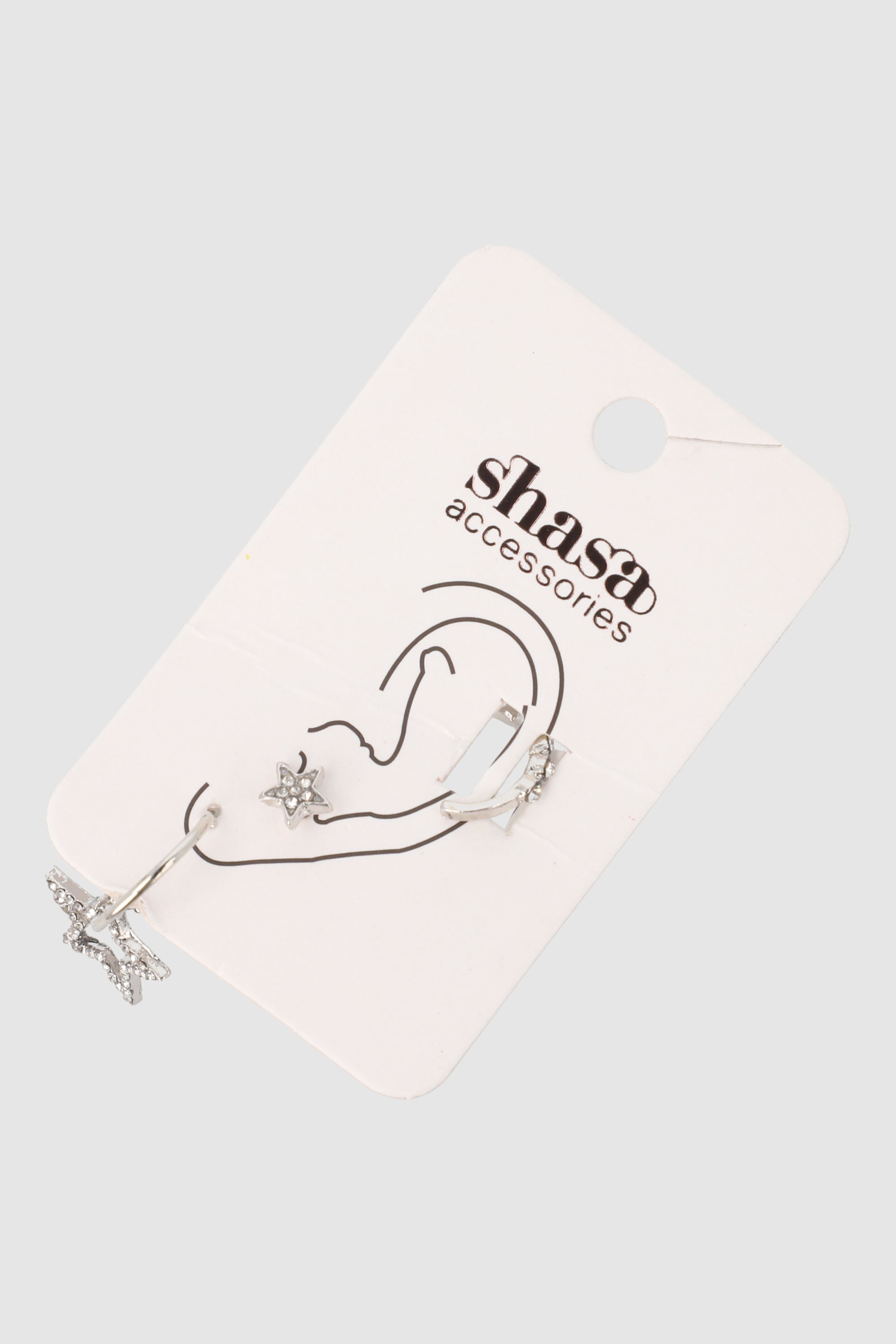 3Pr Earcuffs Estrella PLATA