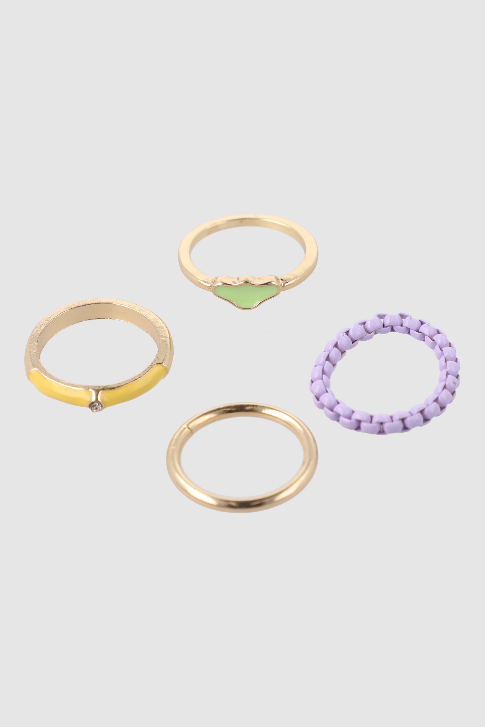 4 P Anillos Color ORO