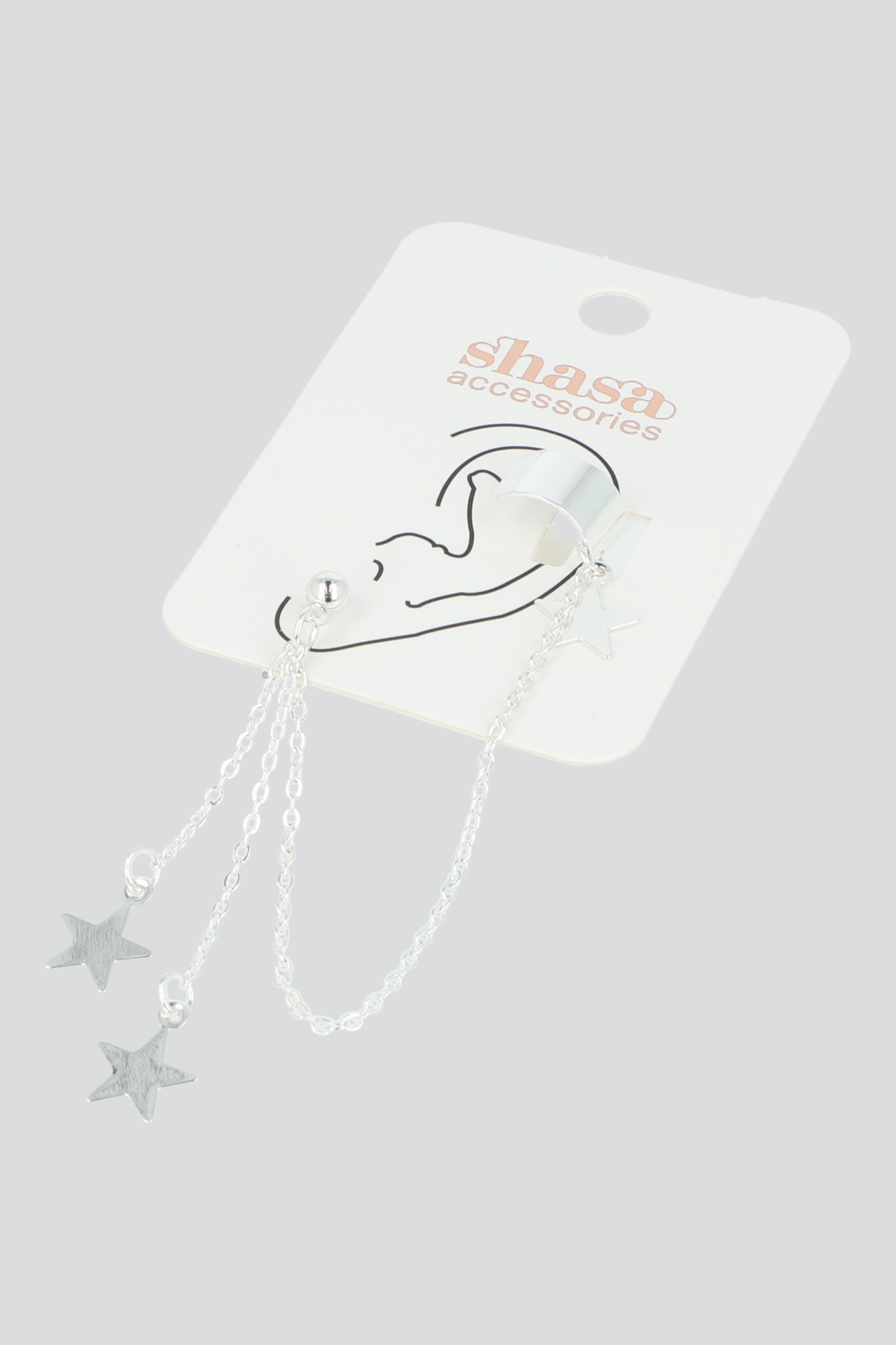 Earcuff Colgante Estrella PLATA