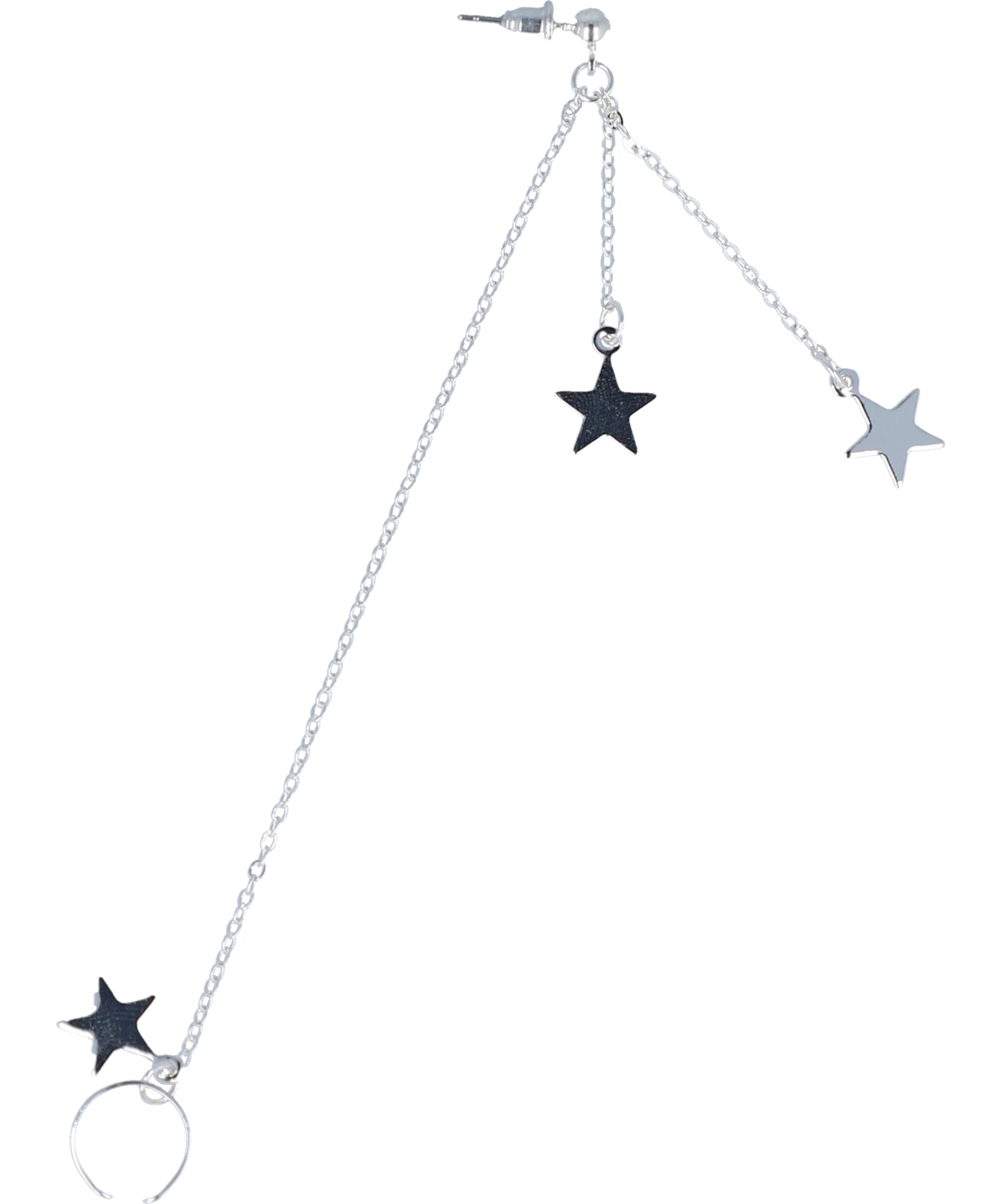 Earcuff Colgante Estrella PLATA