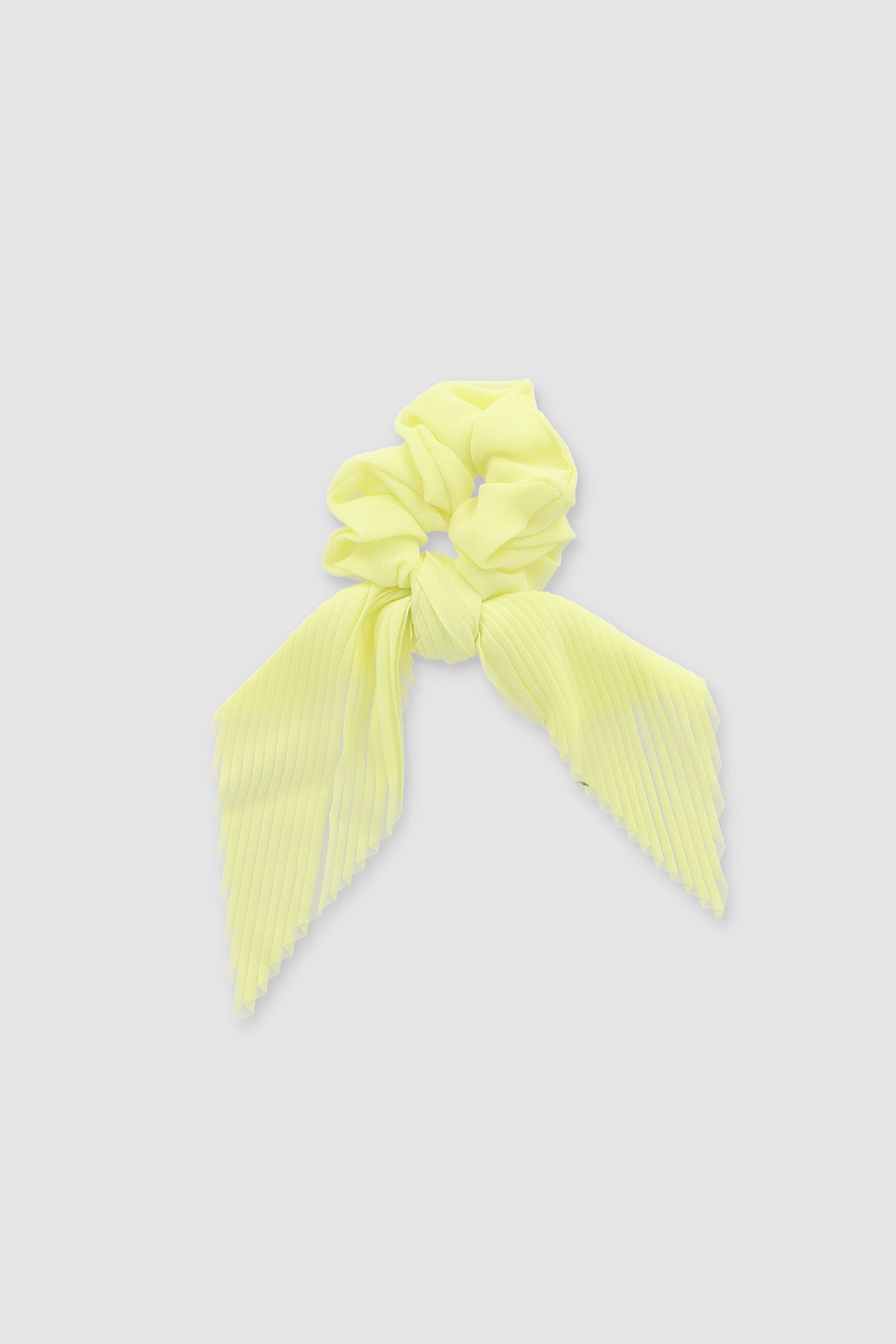 Scrunchie Tela Acanalada AMARILLO