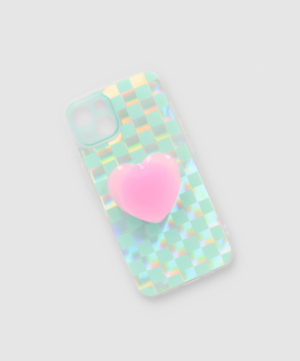 Funda i13 ajedrez sujetador corazón ROSA