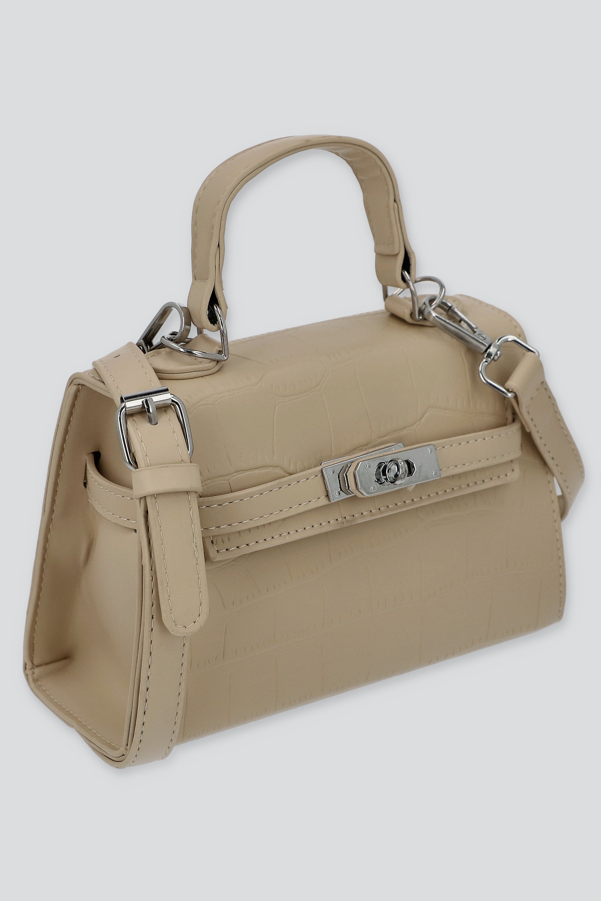 Bolsa Crossbody Estructurada Textura TAUPE