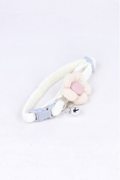 Collar Para Mascota Flor Cascabel Chico BEIGE