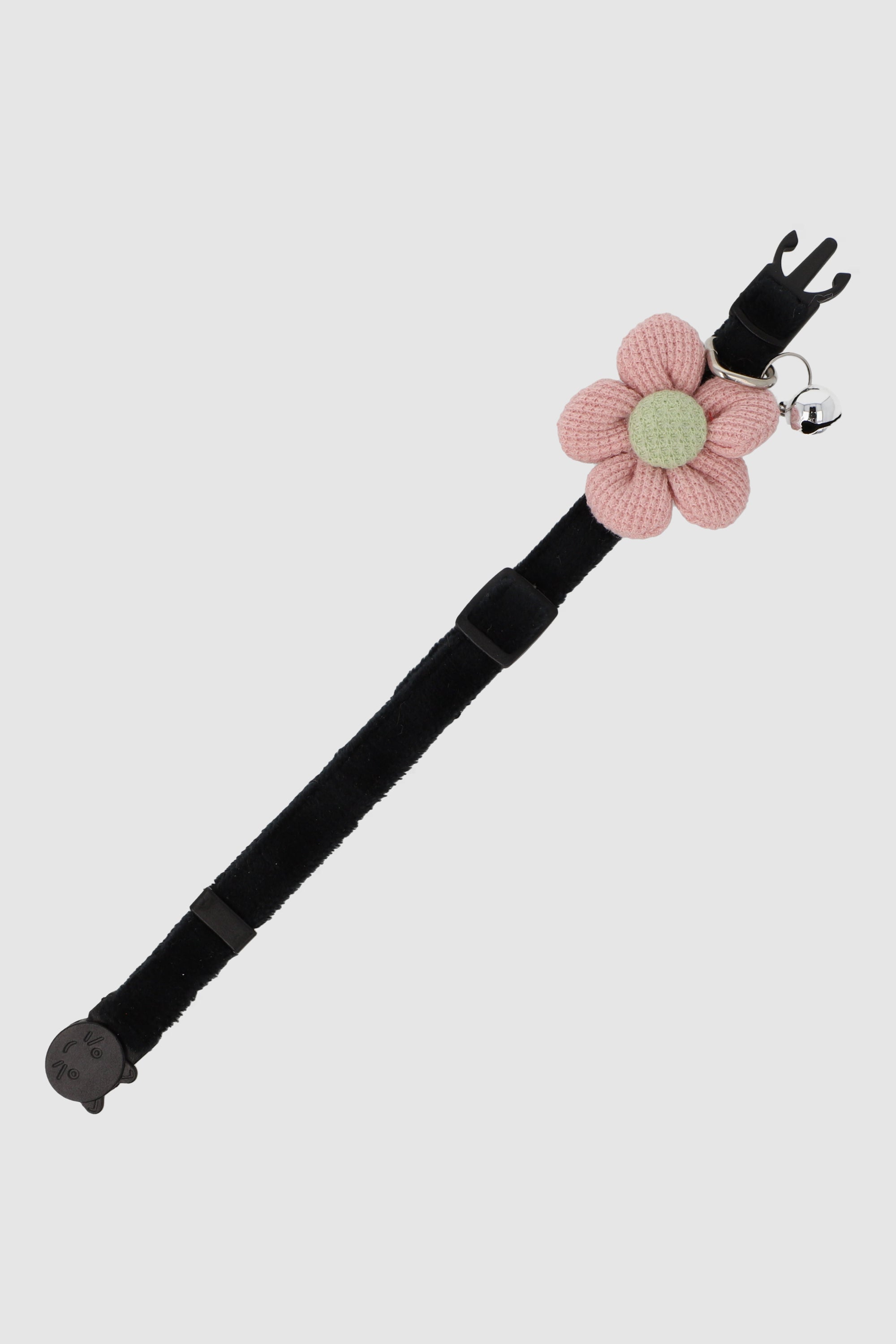 Collar Para Mascota Flor Cascabel Chico NEGRO