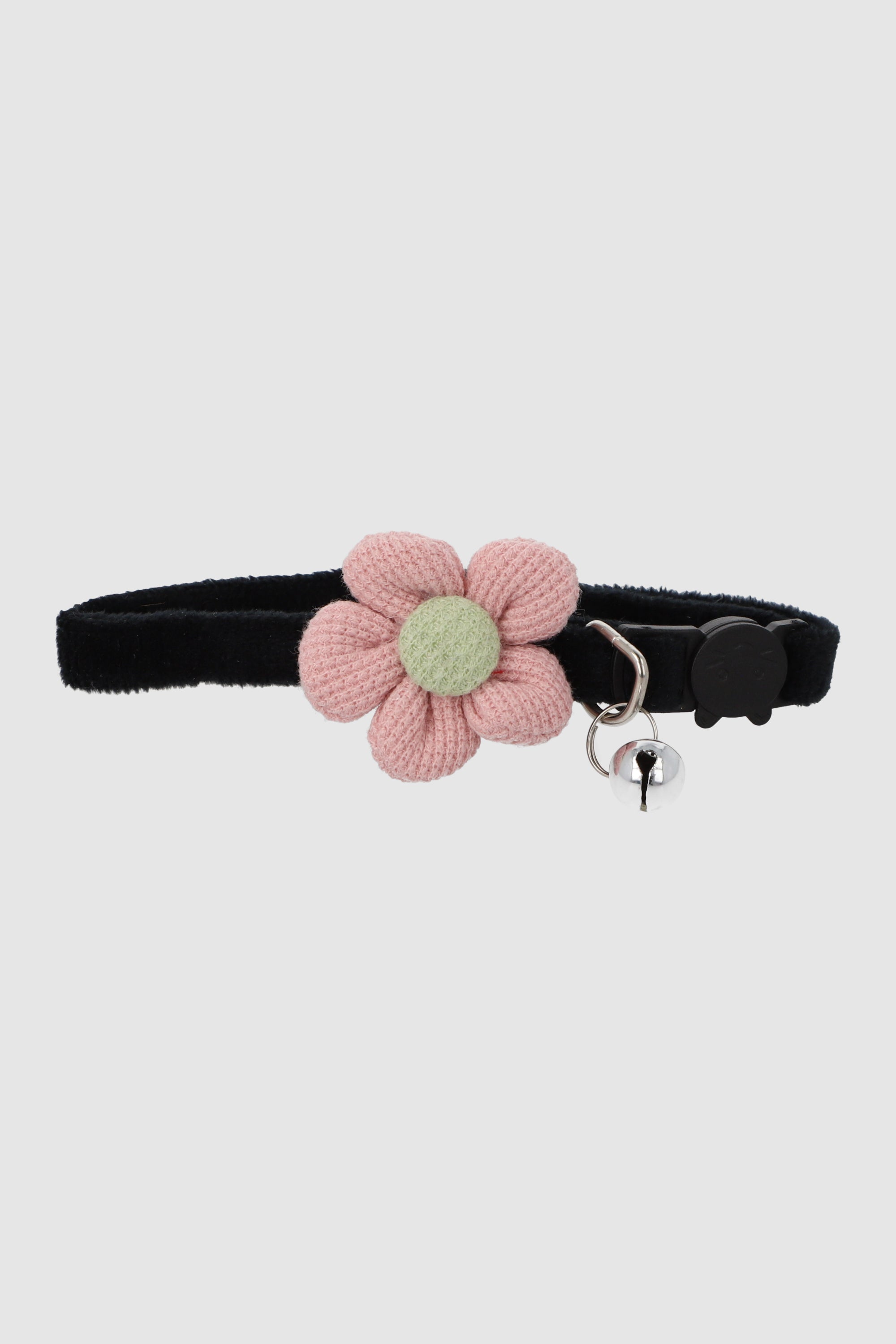 Collar Para Mascota Flor Cascabel Chico NEGRO