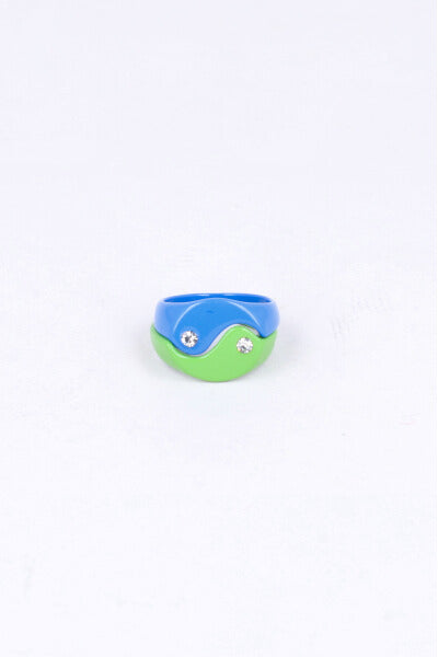 Set 2 Anillos Yin Yang VERDE