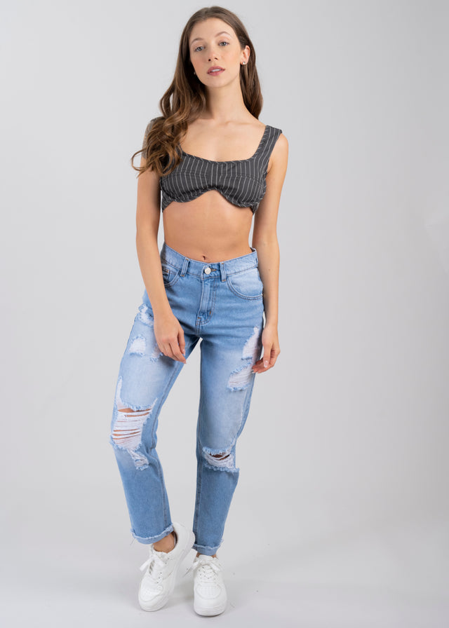 Top crop rayas