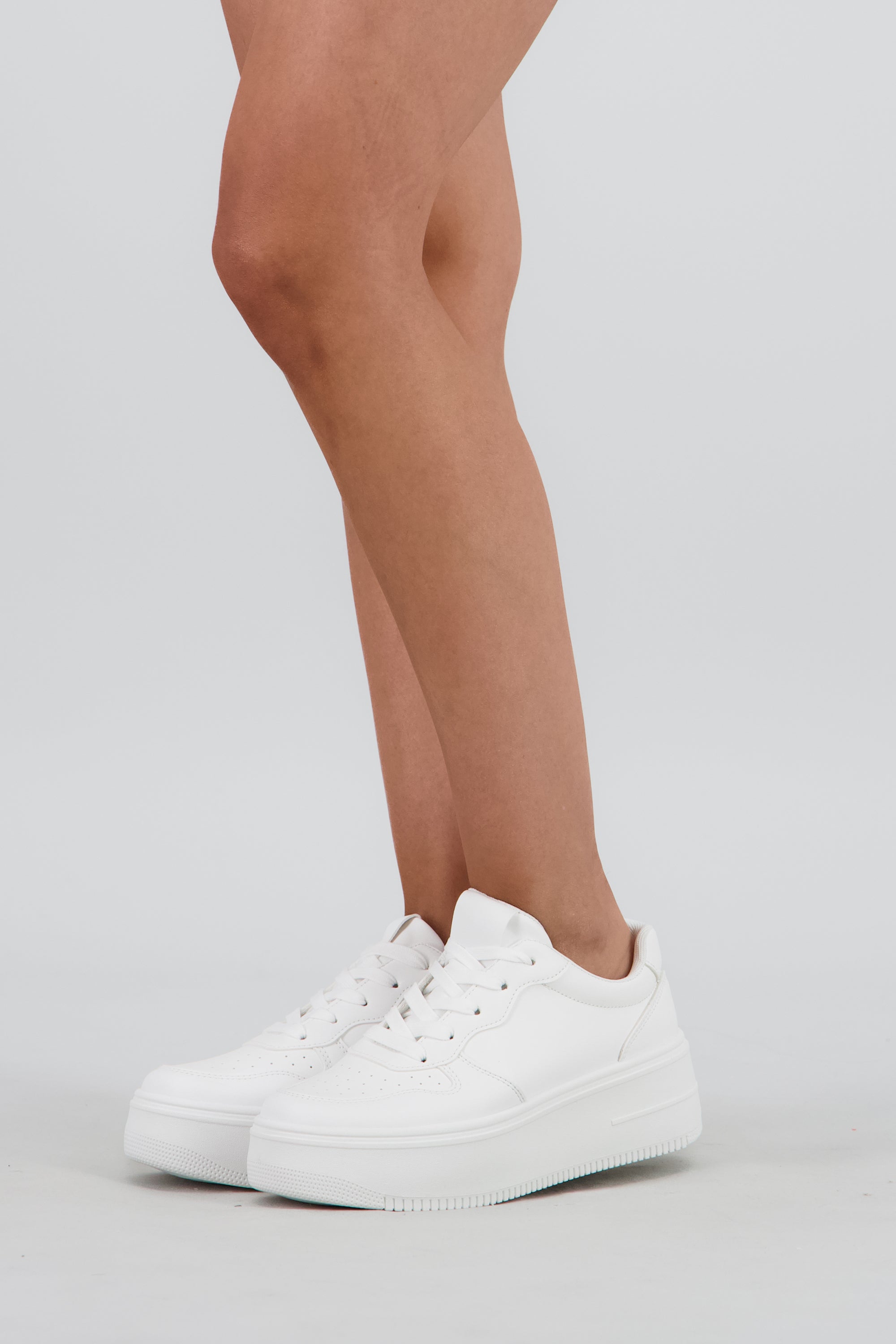 Tenis Retro Plataforma BLANCO