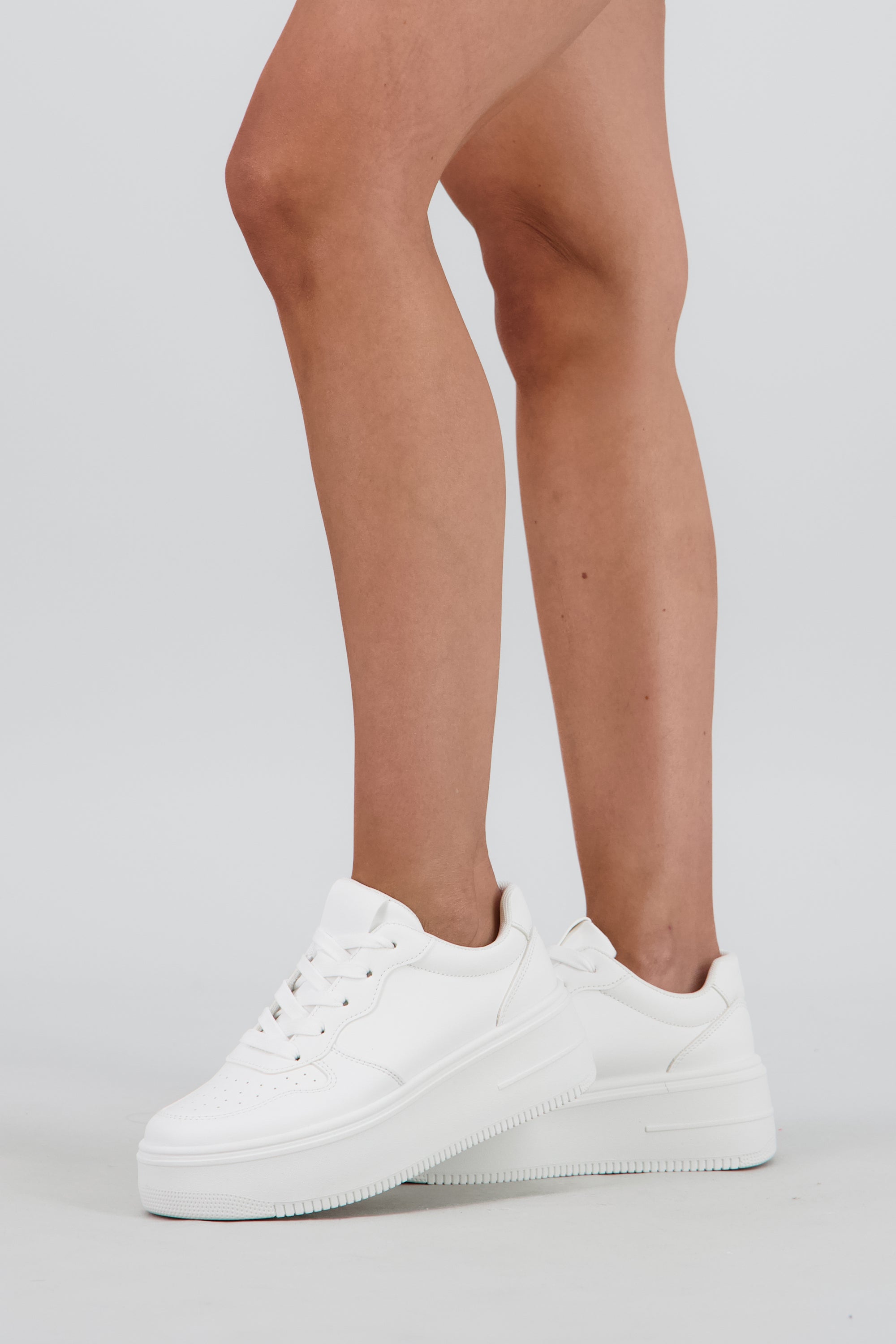 Tenis Retro Plataforma BLANCO