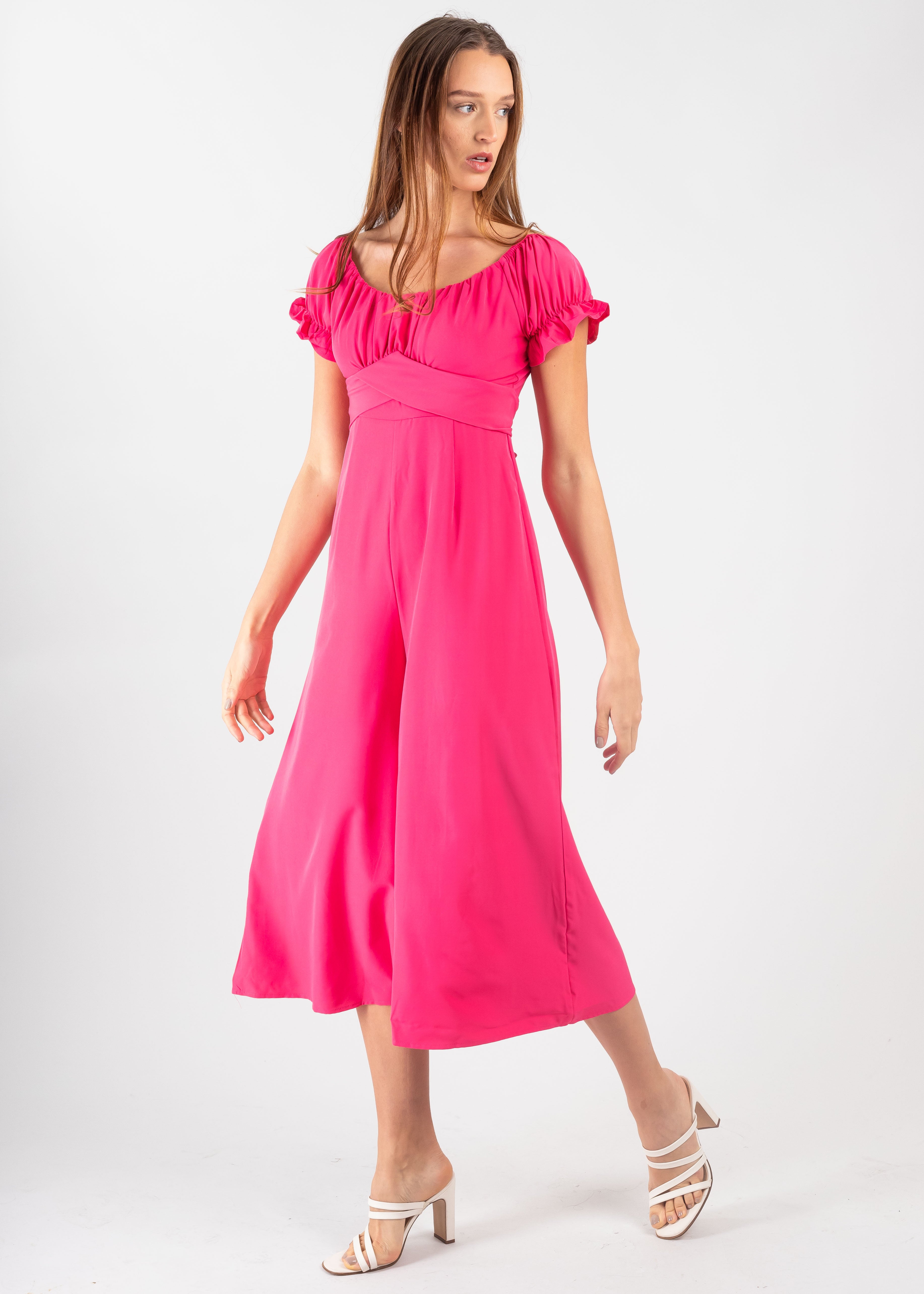 Jumpsuit Midi Fruncido Amplio FIUSHA