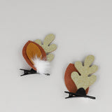 Par broche orejas reno