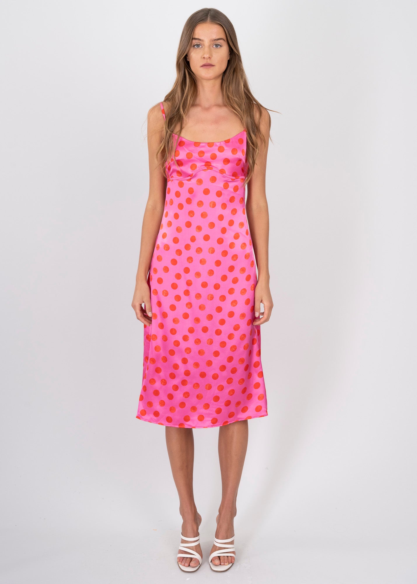 Vestido polka dots ROSA COMBO