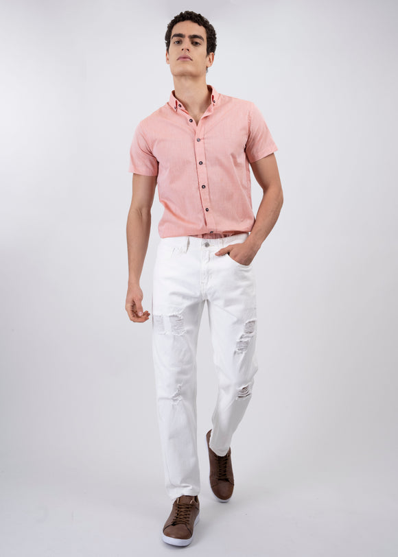 Jeans Rectos Destrucciones