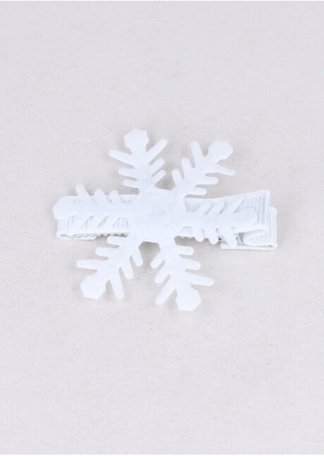 Broche copo nieve PLATA