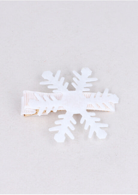 Broche copo nieve ORO