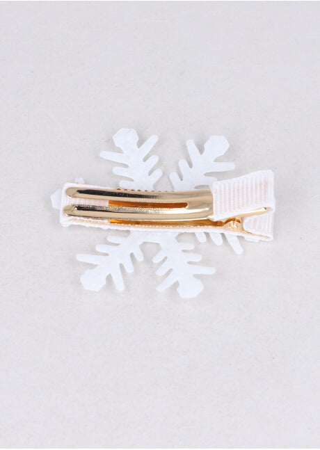 Broche copo nieve ORO