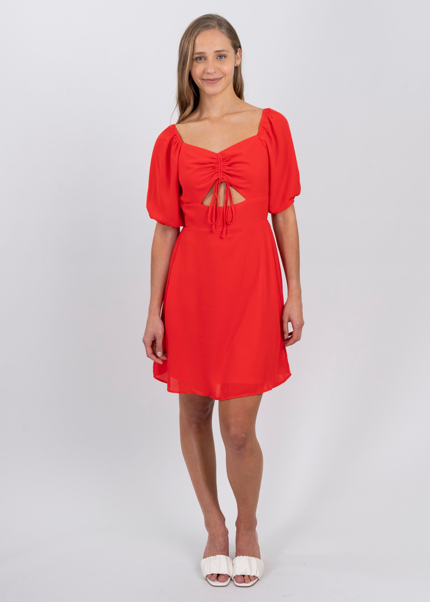 Vestido Tiras Abertura ROJO