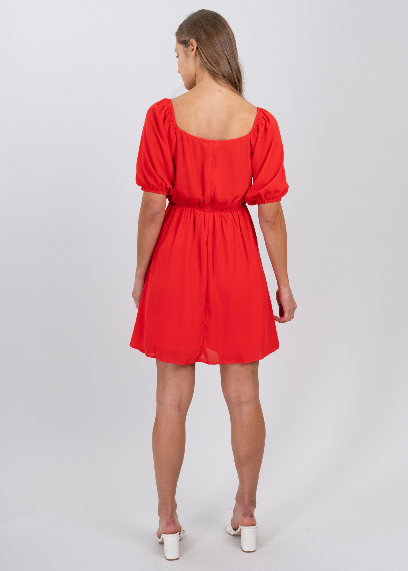 Vestido Tiras Abertura ROJO