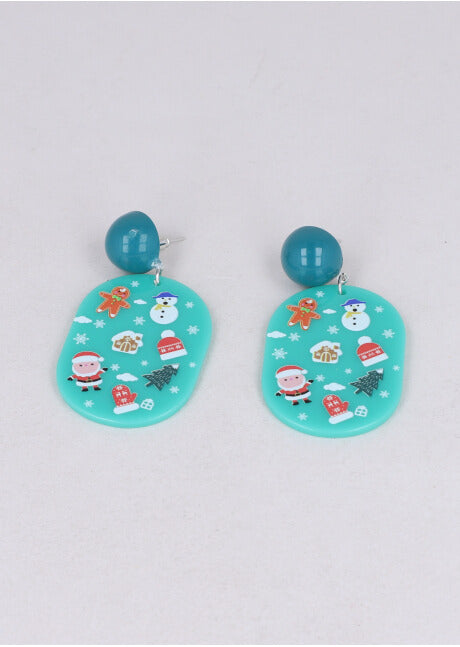 Aretes Prints Navideños VERDE