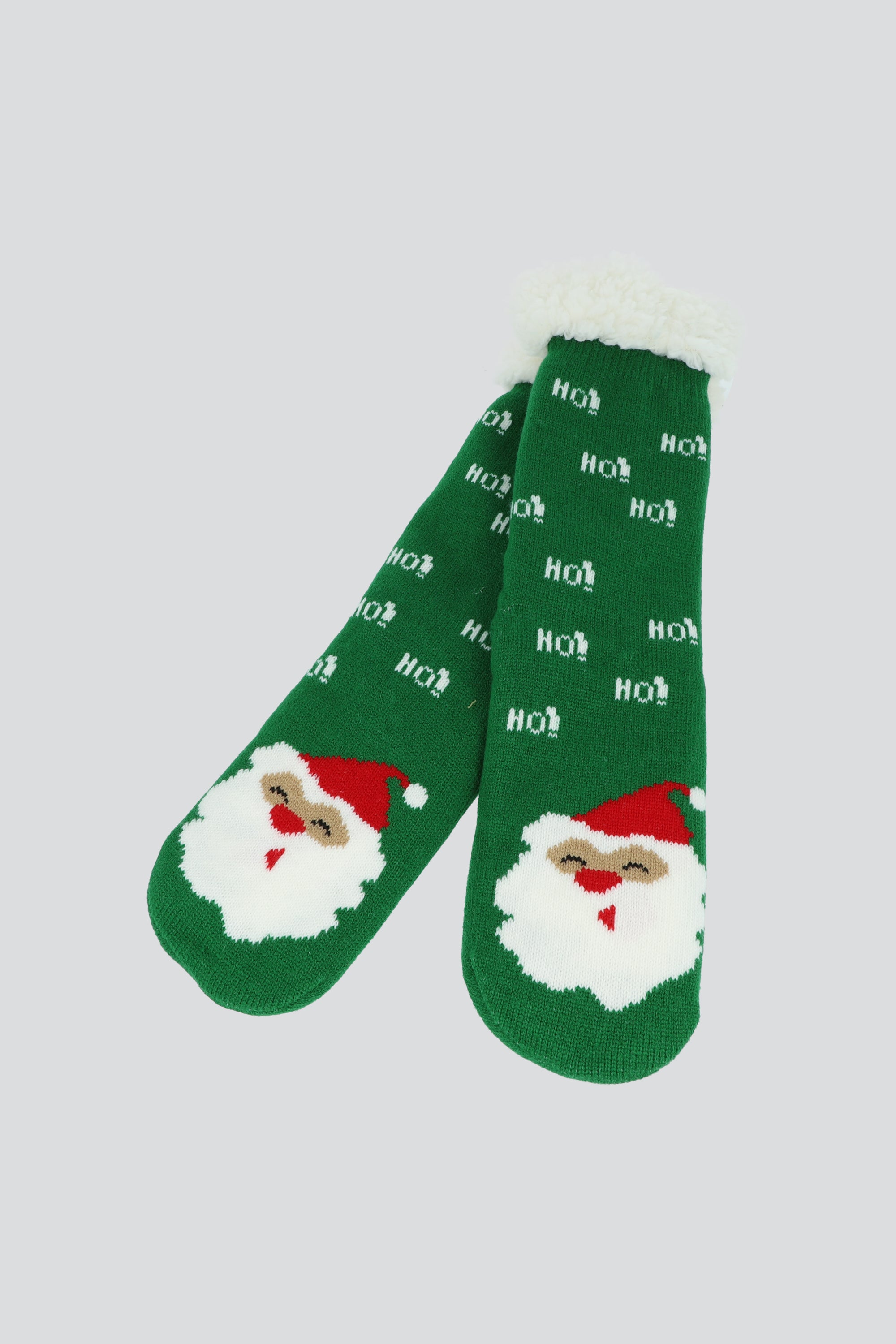 Calceta punto Santa Claus VERDE