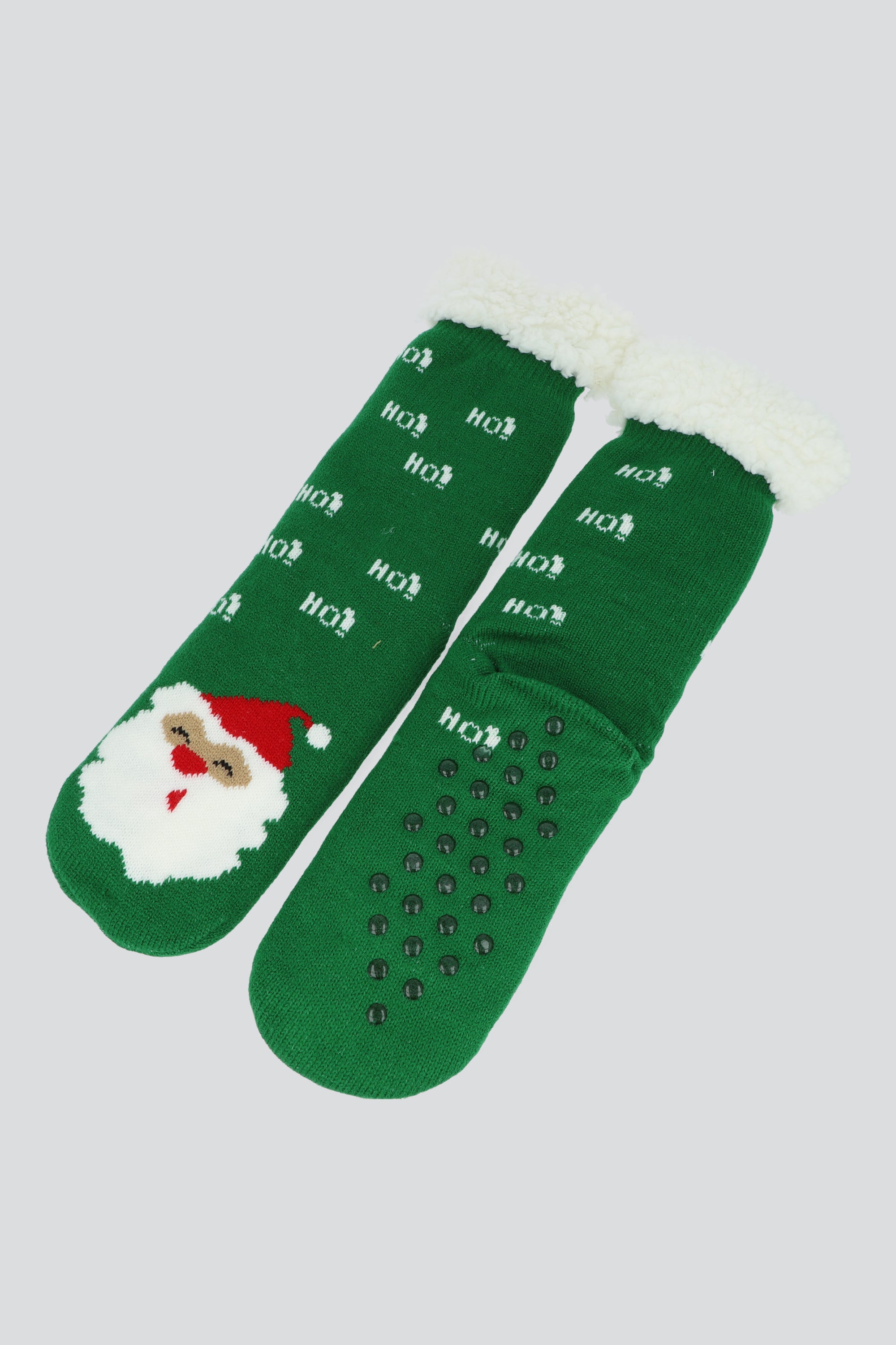 Calceta punto Santa Claus VERDE