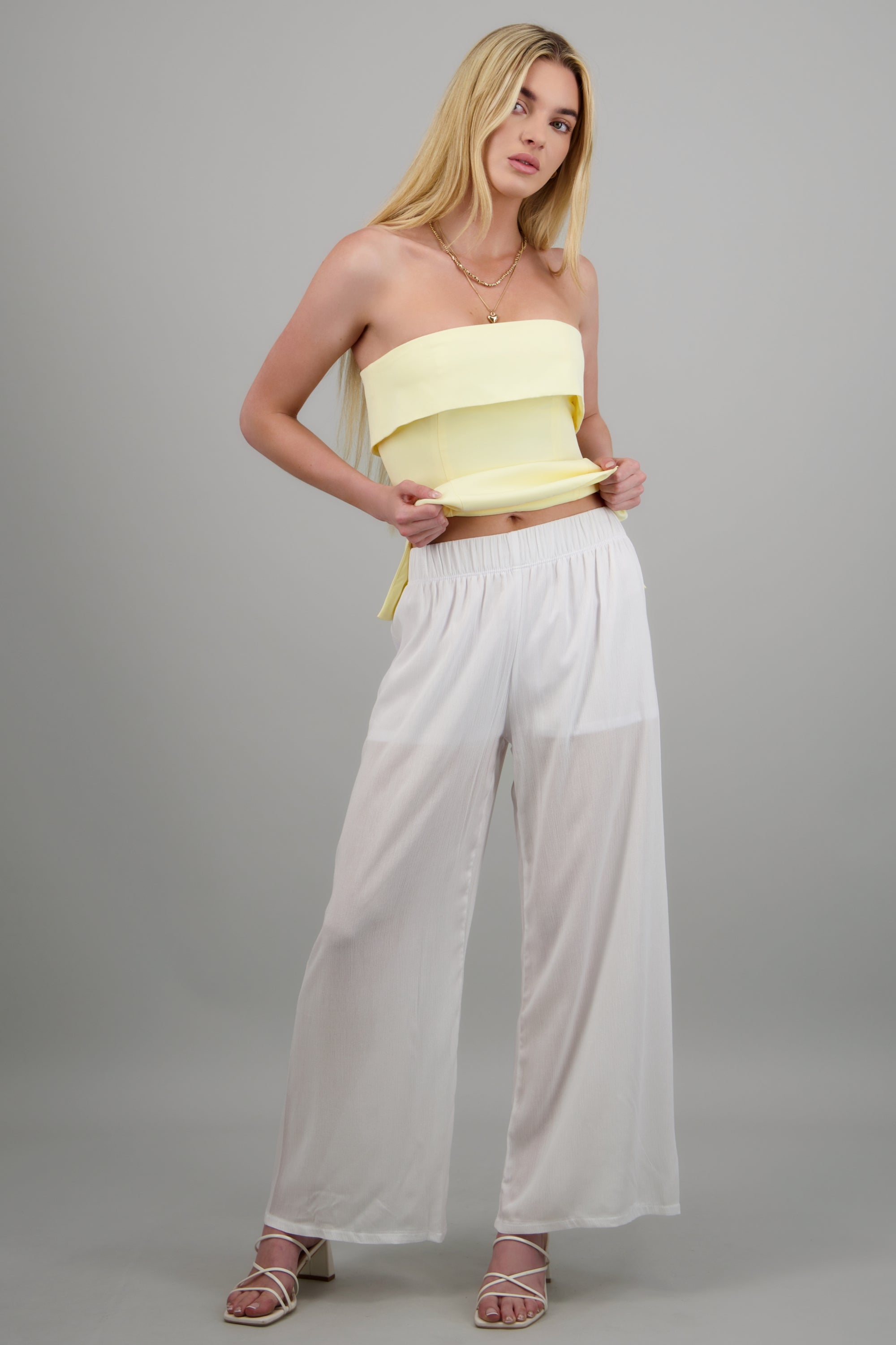 Pantalón  Amplio BLANCO