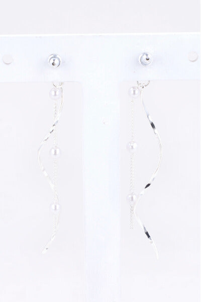 Set 2 Aretes Largos Mariposa PLATA