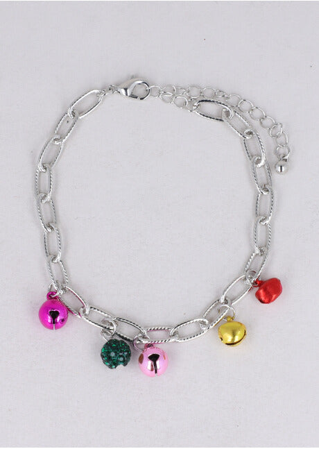 Pulsera cadena cascabeles