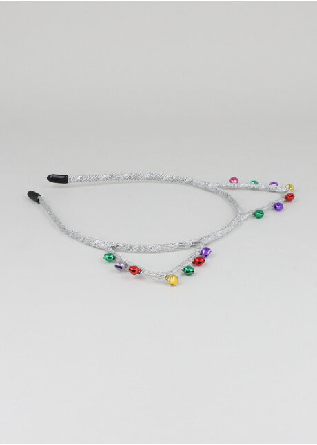 Diadema Gatito Navideño PLATA