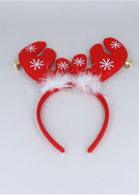 Diadema cuerno renos ROJO
