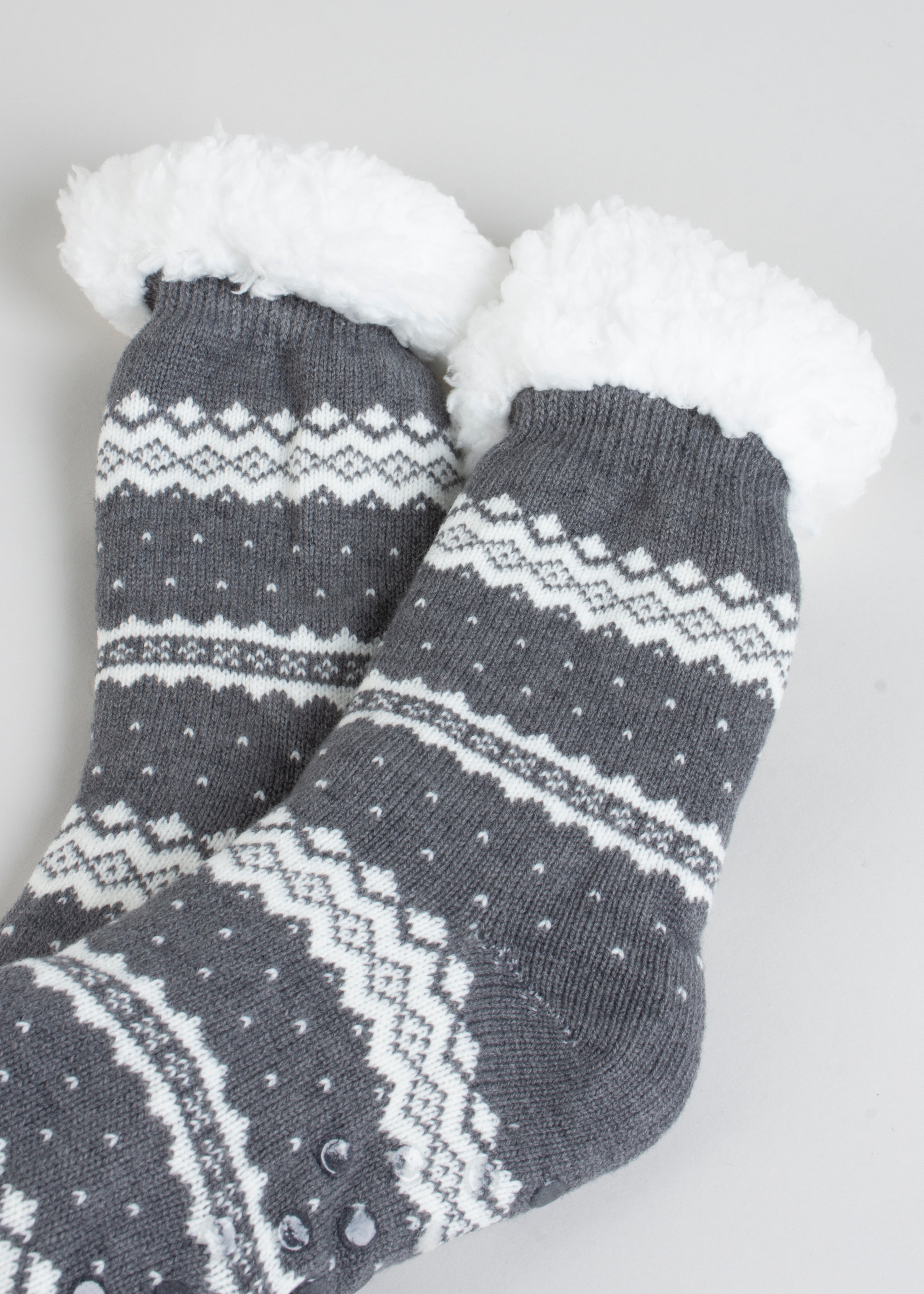 Pantucalceta sherpa corazones GRIS