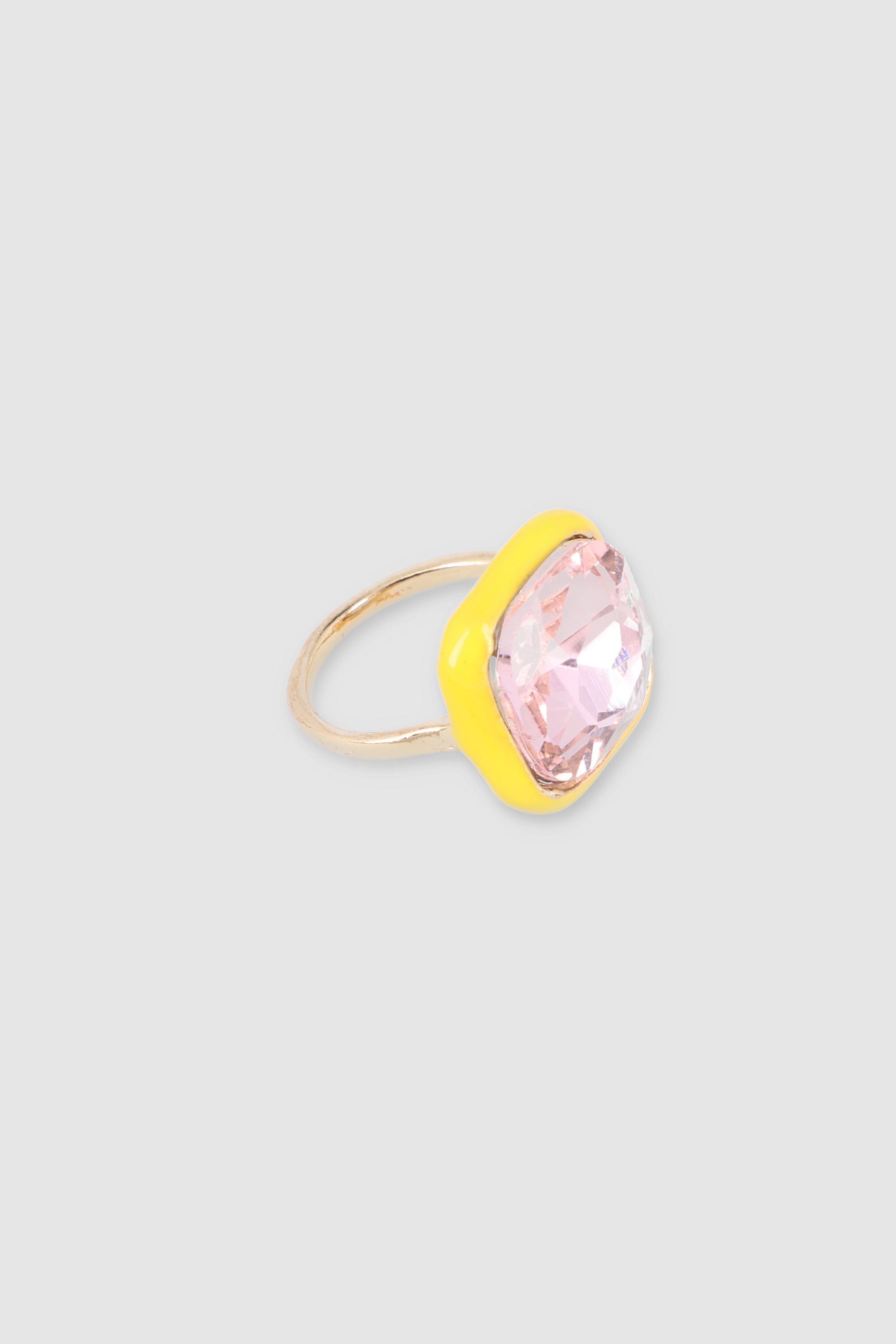 Anillo Cristal Forma AMARILLO