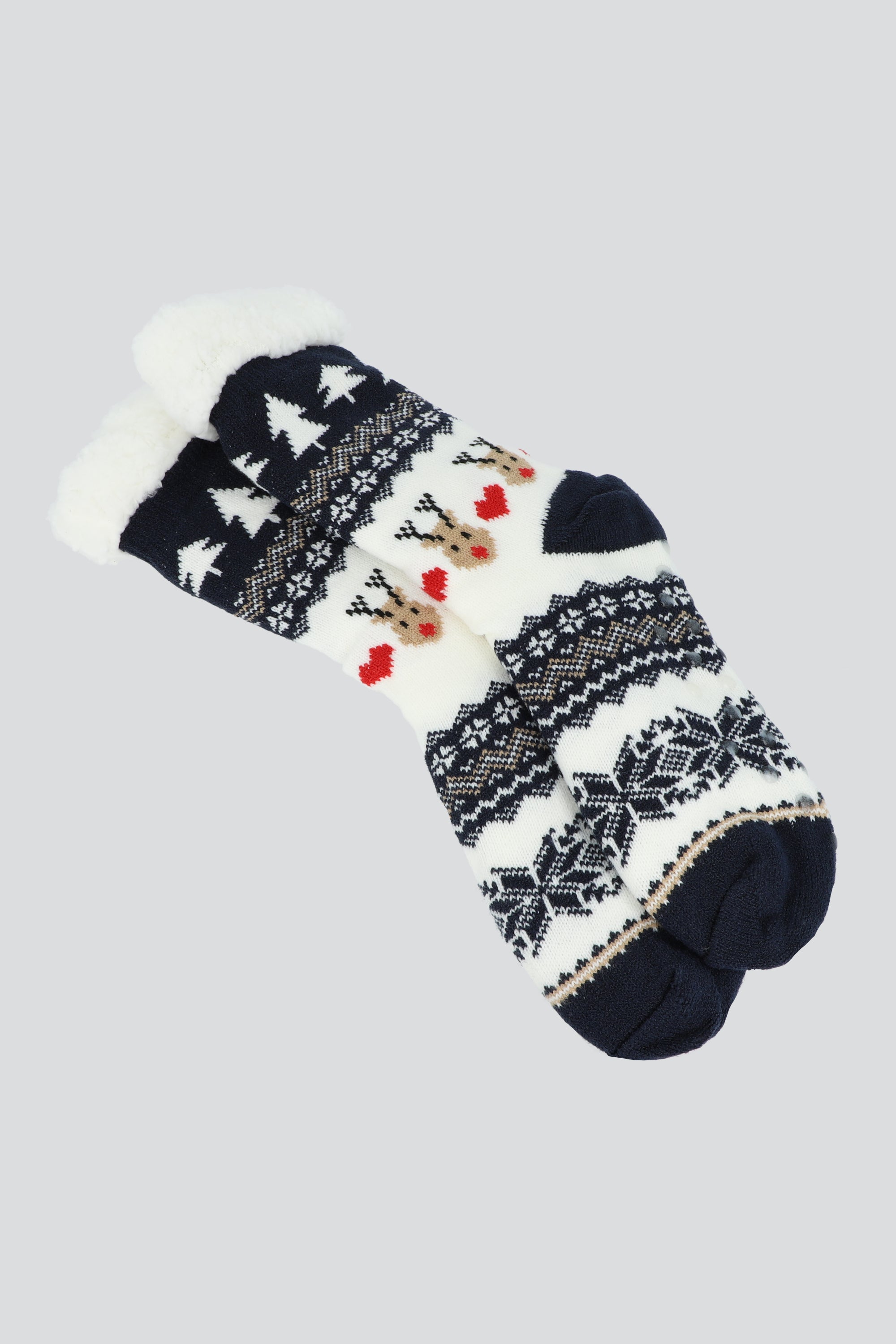 Pantucalcetas navideñas renos MARINO