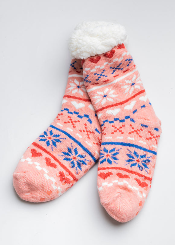 Pantucalcetas navideñas corazones