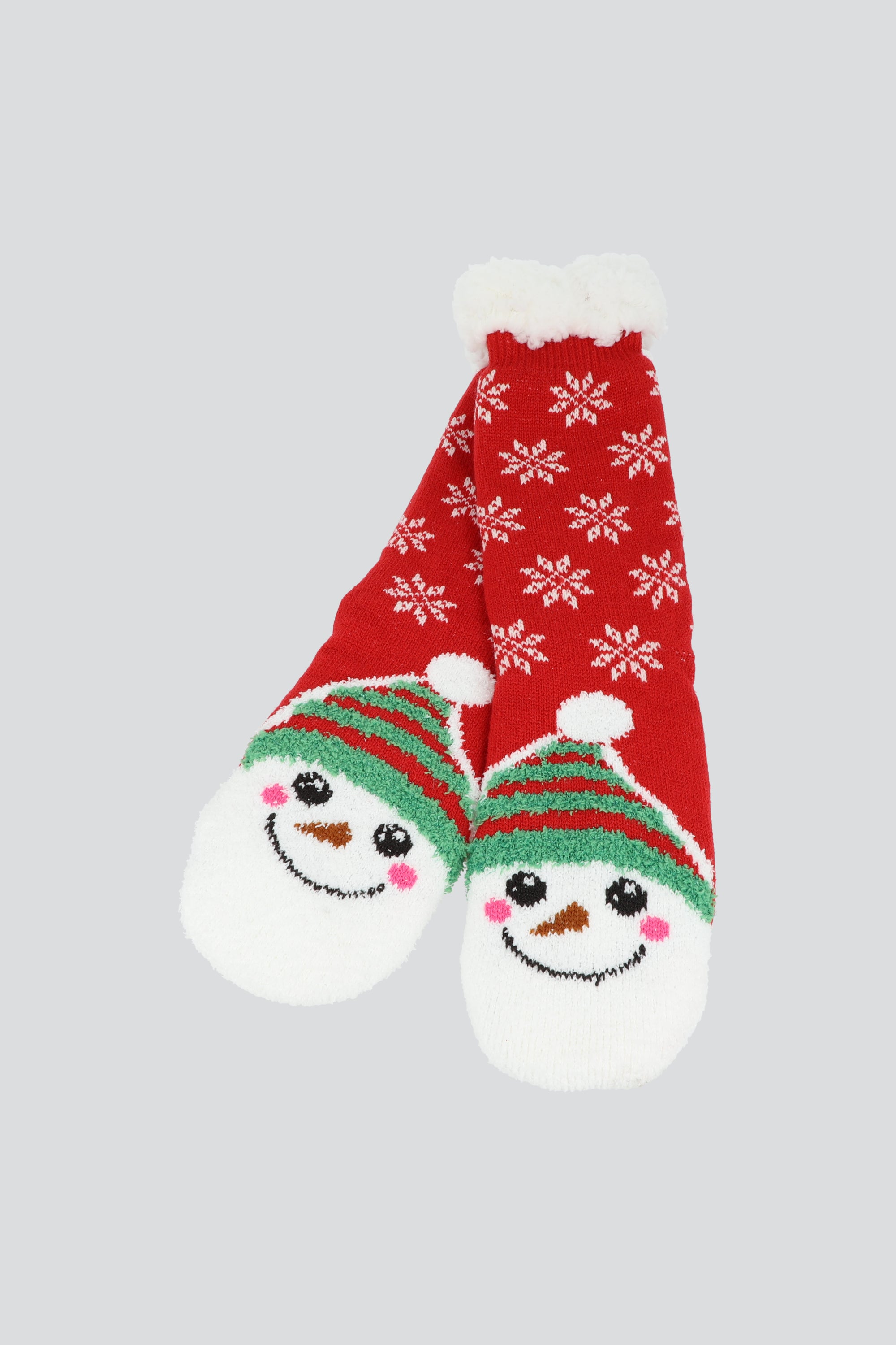 Pantucalcetas navideñas muñeco nieve ROJO