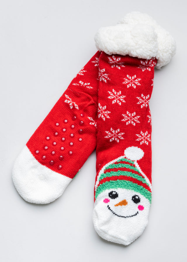 Pantucalcetas navideñas muñeco nieve