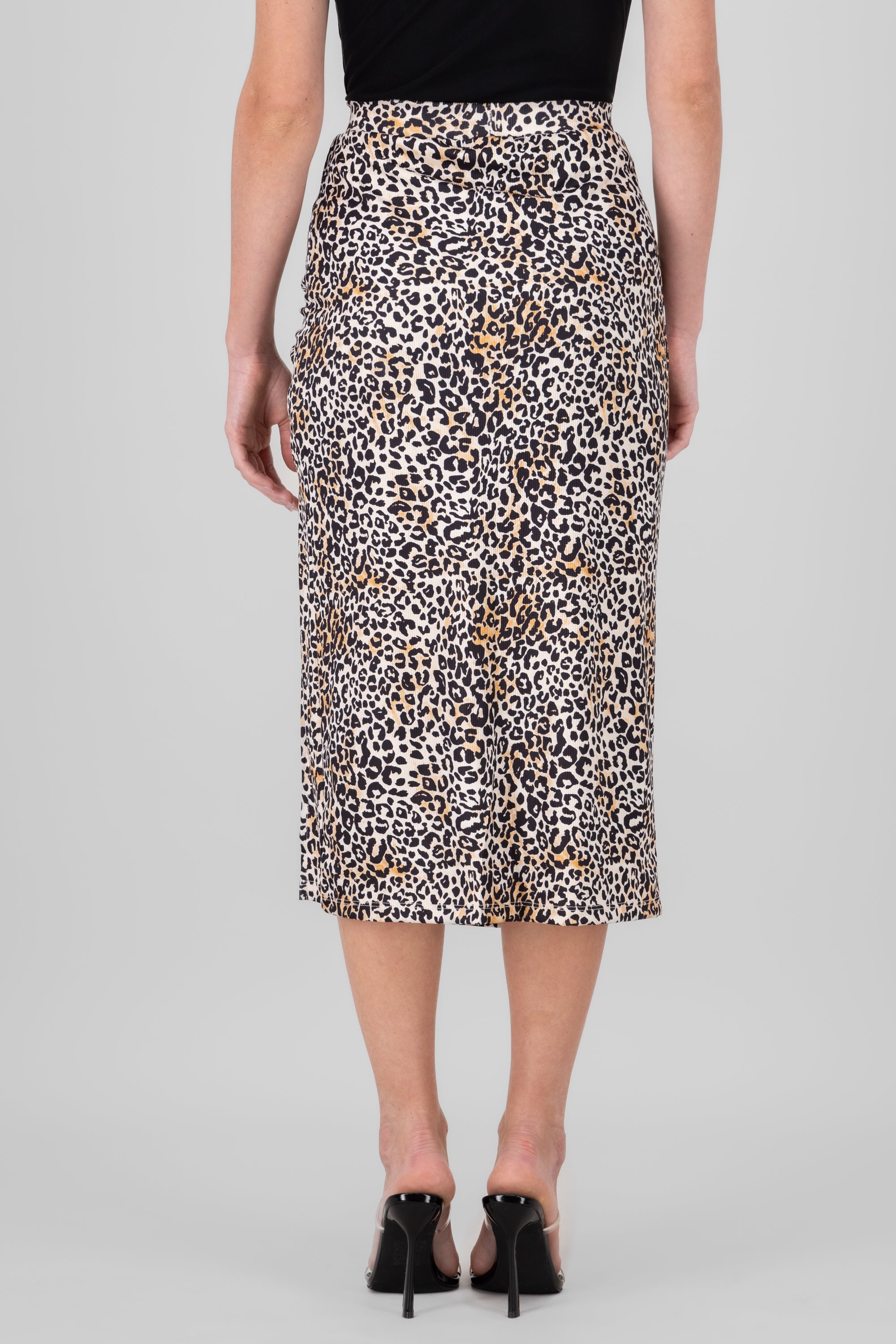 Falda midi animal print CAFE COMBO