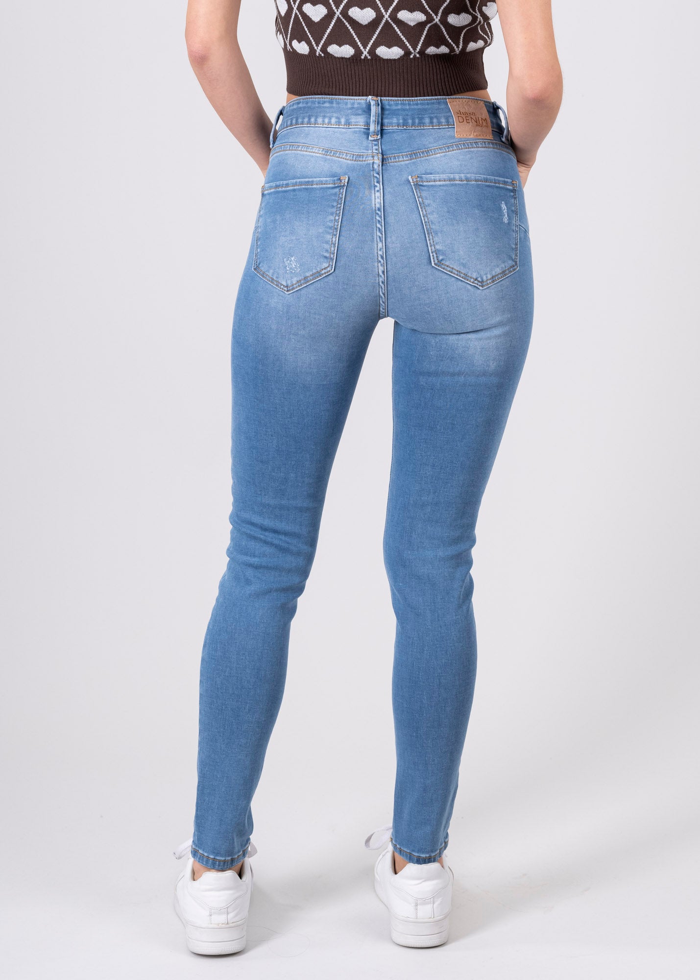 Jeans skinny cintura media MEDIUM WASH